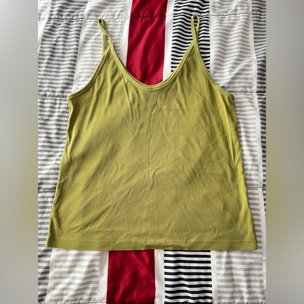 Green tank top
